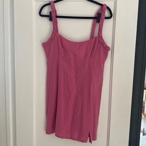 Zara linen/cotton mini dress size L